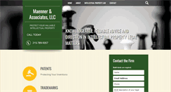 Desktop Screenshot of maennerlaw.com