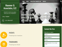 Tablet Screenshot of maennerlaw.com